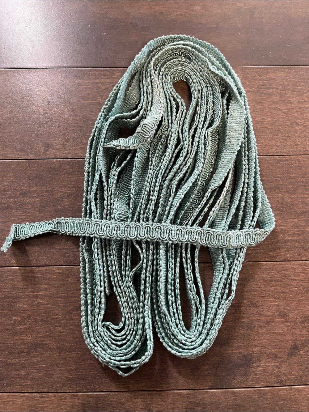 Vintage Sage Green Trim - Versatile Braided Accent for Sewing & Crafts